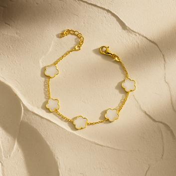 Classic Floral Charm Bracelet