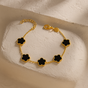 Classic Floral Charm Bracelet