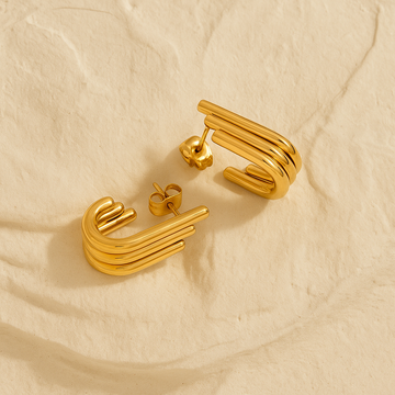 Modern Curve Studs