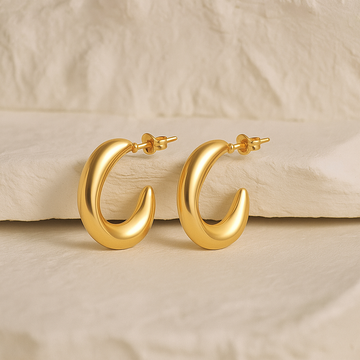 Golden Eclipse Studs