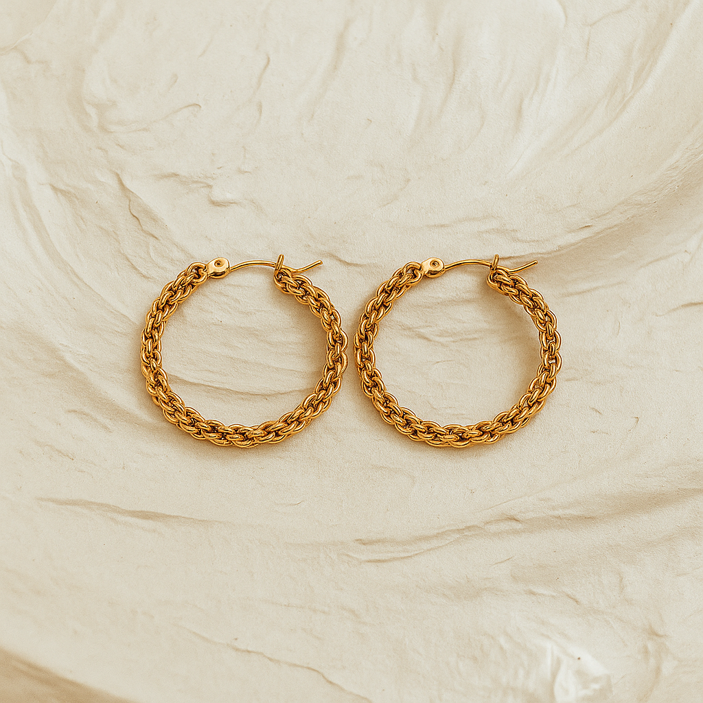 Twist of Gold Earrings